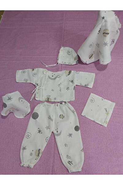 babyen1 طقم موسلين لحديثي الولادة_إصدار المستشفى