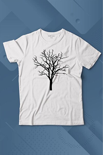 Kendim Seçtim Priroda Drvo života Suva silueta drveta Štampano T-shirt za dec...