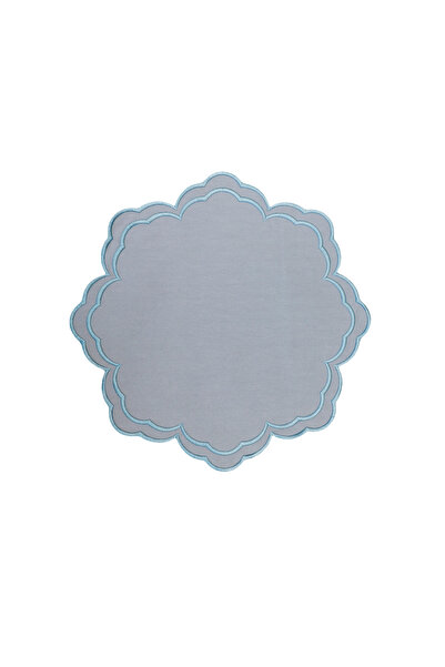 ref crea Set de 2 farfurii de portofel Porto - albastru și bleumarin