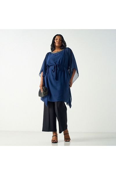 Ulla Popken NECK EMBLLISHED KAFTAN TOP