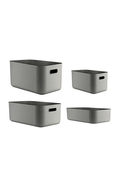 HOMİNG Homing Gray Multi-Purpose Organizer Set of 4 21Lt-13Lt-6Lt-3Lt