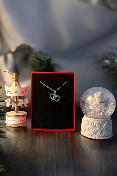 Saltos Zirkon Kalpli Kolye Kar Küresi Atlı Karınca Sevgiliye Hediye Doğum Gün...