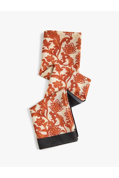 Koton Leaf Patterned Shawl - Stylish and Natural