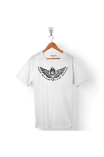 Kendim Seçtim Motorcycle Live To Ride Motorcycle Piston Men's T-Shirt