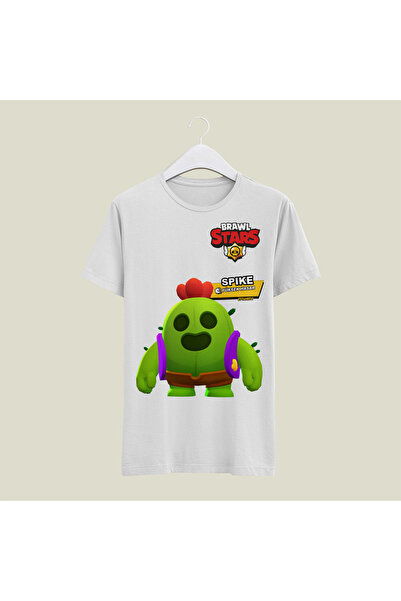 Home Brawl Stars SPİKE Unisex Çocuk T-Shirt Kız-Erkek Uygun Tişört