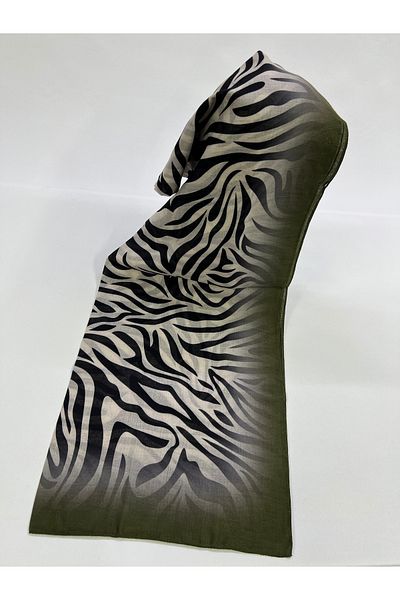 NURMAHREM Shawl Soft Shawl Zebra Pattern Zebra Soft Shawl Cotton Digital Shawl Jacquard Shawl Pattern Shawl