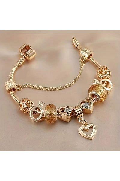 Minnoş Dükkan Heart Charm Bracelet