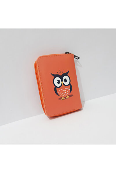 renkli çiçekler Жіночий гаманець 12,5x8,5 см, помаранчевий колір, з малюнком ...