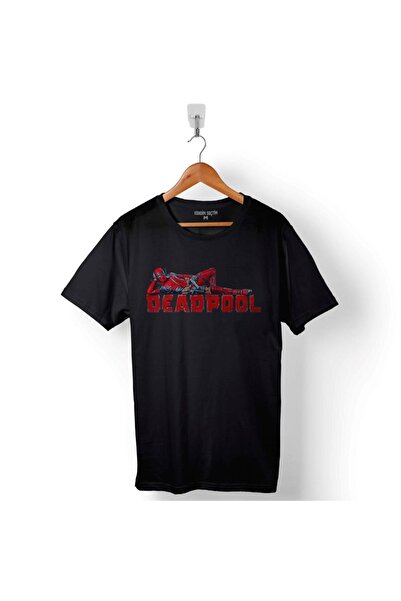 Kendim Seçtim DEADPOOL 1 2 3 LOGO MUŠKA MAJICA - T012092