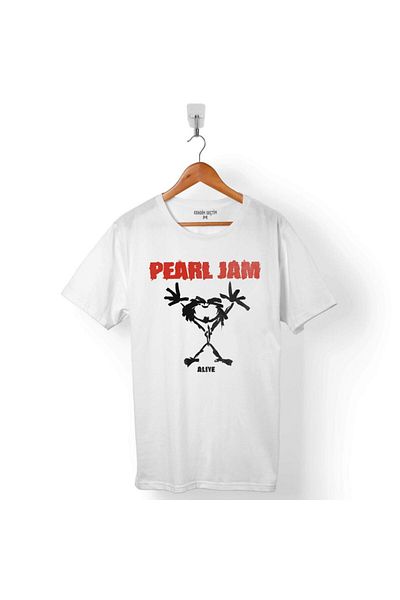Kendim Seçtim Ανδρικό T-Shirt με λογότυπο Pearl Jam Alive