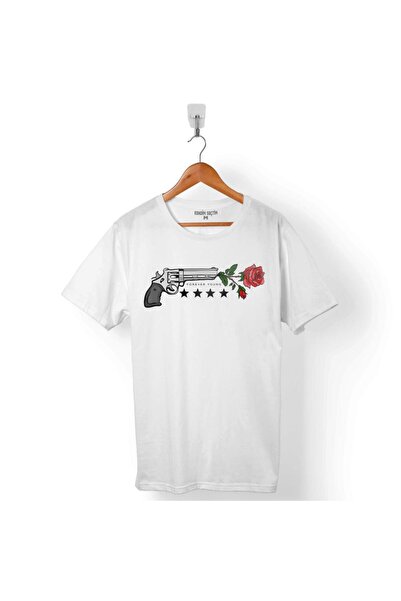 Kendim Seçtim Tricou pentru bărbați Guns N And Roses Gun Rose And Blood Gun