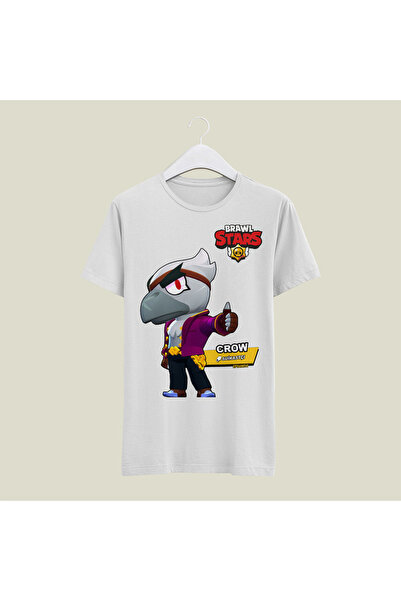 Home Brawl Stars CROW Unisex Çocuk T-Shirt Kız-Erkek Uygun Tişört