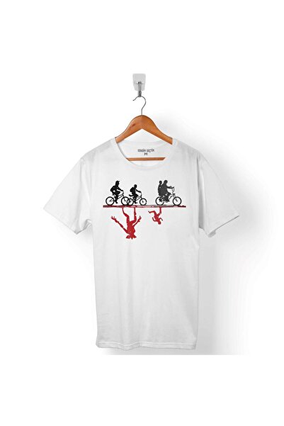 Kendim Seçtim Stranger Things Dobrodošli u obrnuti svet, muška majica sa bici...