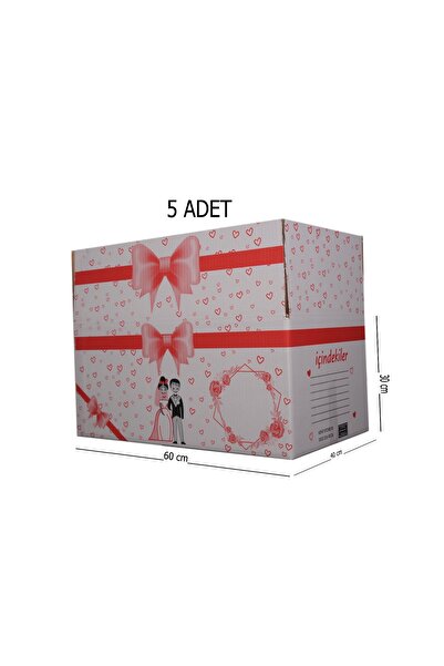 Le' Madam Le'madam Isim Yazılan (5ADET) Gelin Çeyiz Kolisi