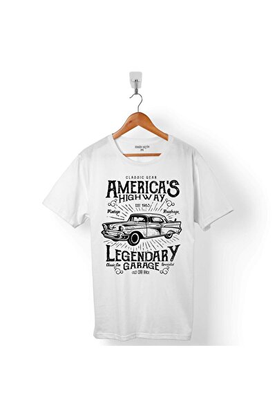 Kendim Seçtim Američka legendarna garažna klasična muška majica sa američkim ...