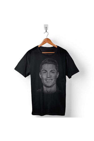 Kendim Seçtim Kristijano Ronaldo Air Cr7 Tipografska Silueta T-shirt Majica U...