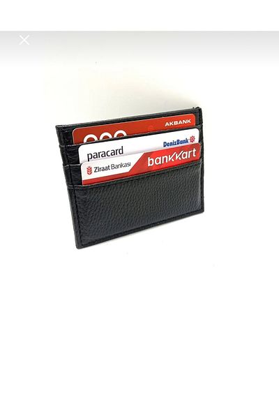 Şener collection Stylish Unisex Slim Card Holder - Minimal Compact Design, 6 Card Capacity