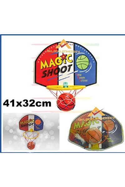 istoç Kapıya Ve Duvara Takılan Mini Basket Topu Hediyeli Desenli Eğitici Oyuncak Basketbol Potası Ve Topu