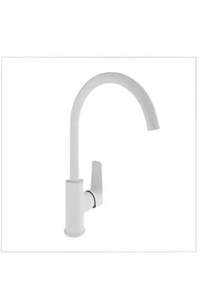 KALE Tandem Rotating Kitchen Faucet White