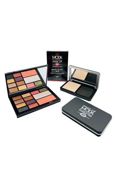 Moda Beauty Matte Perfection Kit - Eyeshadow Palette, Compact Powder