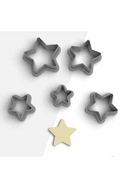 flament aşk قالب قطع بوليمر كلاي على شكل نجمة، قالب حلق، قاطع طين، 5 مقاسات، ...