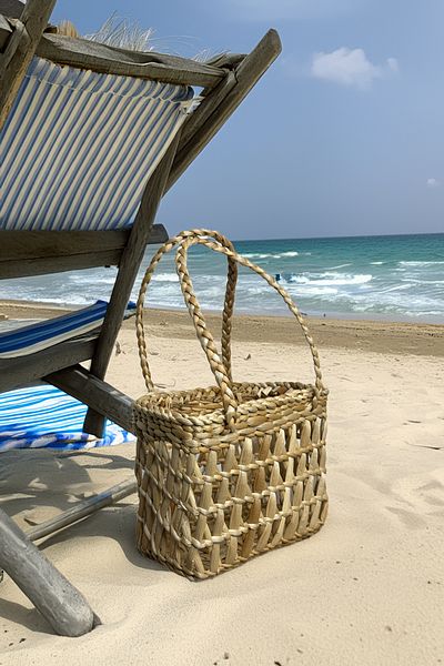 HAKİCİ Special Production Handmade Multi-Purpose Decorative Straw Bag