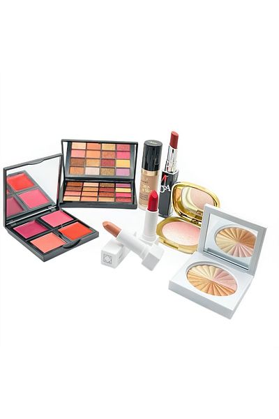 Moda Beauty مجموعة Glam Squad - أحمر الشفاه ولوحات الألوان وهايلايتر