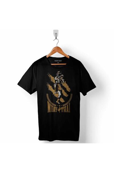 Kendim Seçtim تي شيرت Muay Thai Muaythai Kick Boxing Far East للرجال