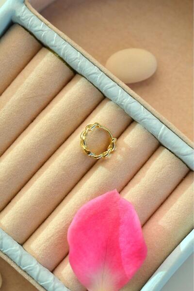 Sacce Scarves&Accessories Gold Zincir Model Halka Piercing Tragus Helix Forward Helix Kıkırdak