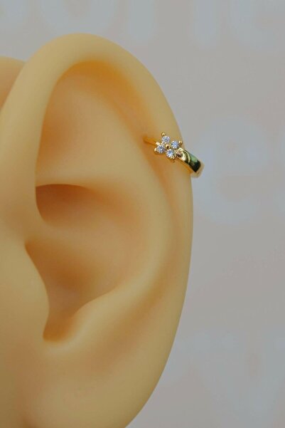 Sacce Scarves&Accessories Çiçek Halka Tragus Piercing Helix Kıkırdak Küpesi