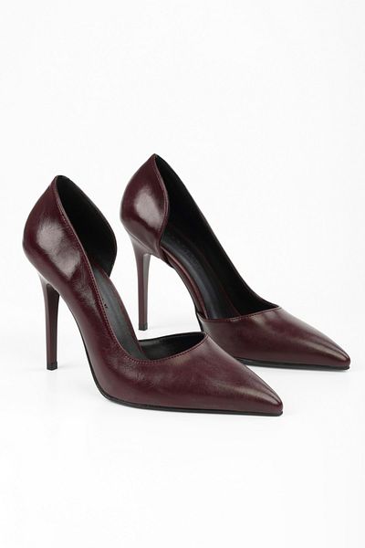 Shoeberry Massy Burgundy Shiny Stiletto für Damen