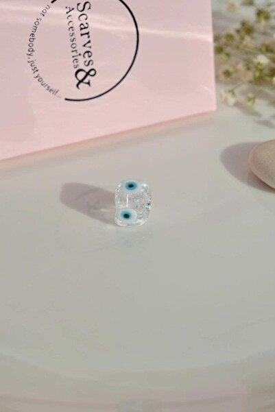 Sacce Scarves&Accessories Διαφανές χρώμα νερού Murano Nazar Boncuğu