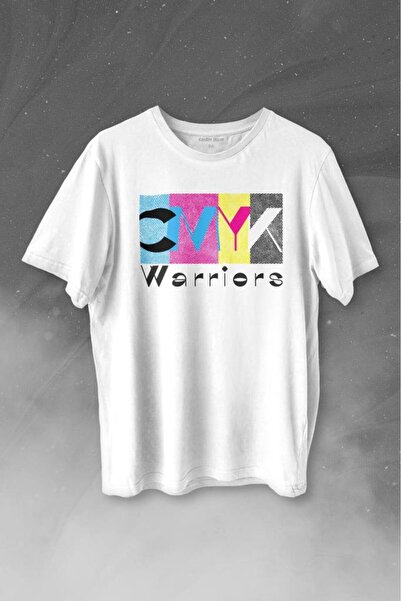 Kendim Seçtim Grafiker Cmyk Savaşçısı Warrior Tasarımcı Baskılı Tişört Unisex...