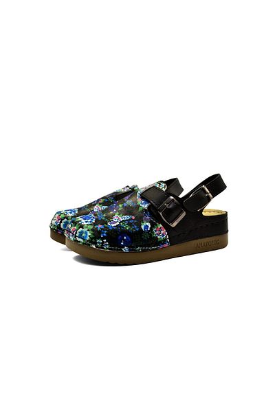 Tigerline Sandale de damă papuci Sabo cu model cu imprimeu floral