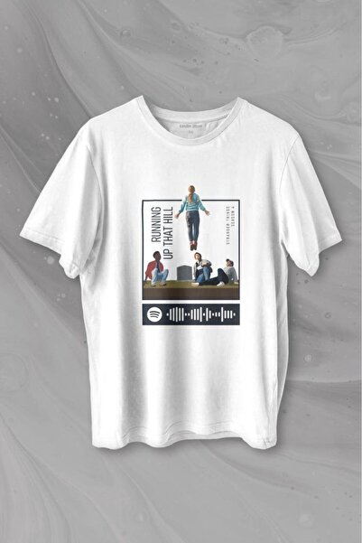 Kendim Seçtim Stranger Things Sezona 4 T-shirt sa natpisom "Running Up That H...