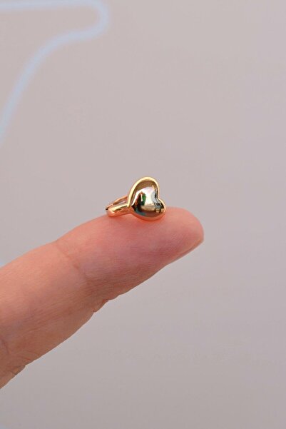 Sacce Scarves&Accessories Çelik Kalp Piercing Helix Kıkırdak Küpesi