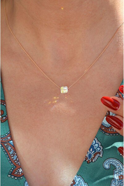 Sacce Scarves&Accessories Zirkon Taşlı Kolye Pırıltılı Taşlı Kolye