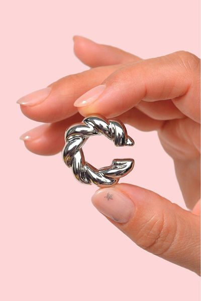Sacce Scarves&Accessories Auger Model Beautiful Earcuff Large Beautiful Cartilage Earring Silver Colorful