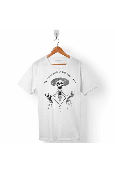 Kendim Seçtim Tricou pentru bărbați The Truth Hurts Skull Skeleton Skull Suit