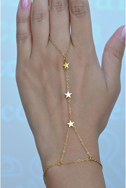 Sacce Scarves&Accessories Mini Yıldızlı Çelik Şahmeran Gold Renkli