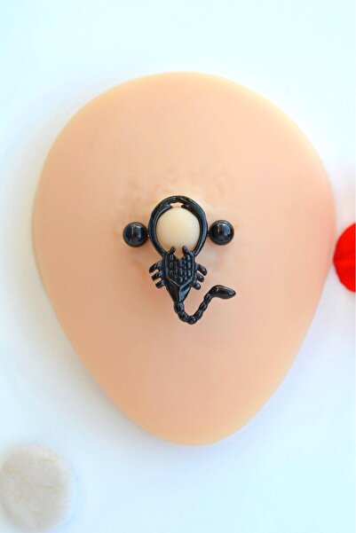 Sacce Scarves&Accessories Siyah Akrep Çelik Nipple Piercing Akrep Model Meme ...