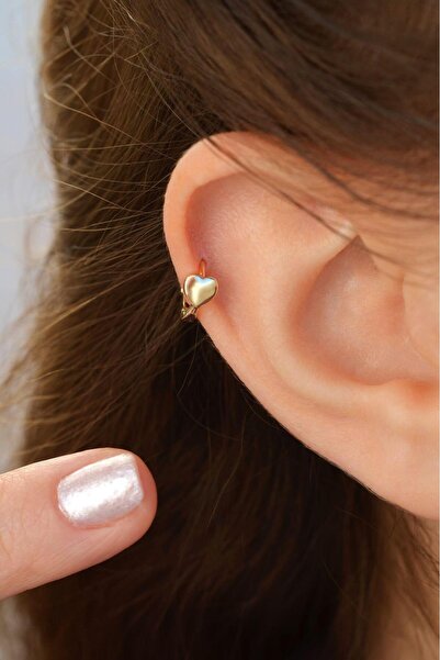 Sacce Scarves&Accessories Kalp Tragus Piercing Helix Kıkırdak Küpesi