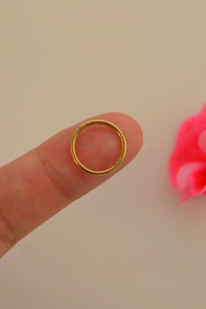 Sacce Scarves&Accessories 12 mm Gold Çelik Piercing Helix Lob Conch