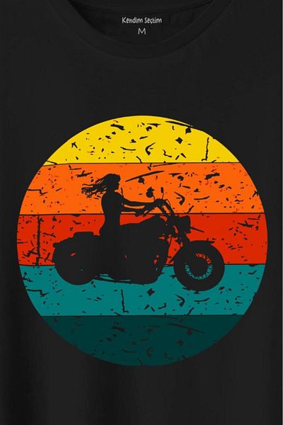Kendim Seçtim Tricou unisex cu imprimeu retro cu siluetă de femeie vintage