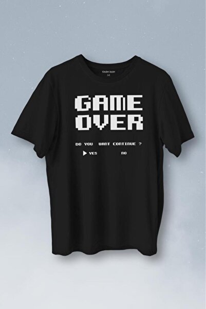 ZOKAWEAR Παιχνίδι Over Atari Retro Pixel Game Printed T-shirt Unisex μπλουζάκι
