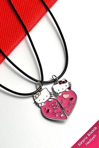 The Collection Hello Kitty Magnetic Dating Best Friends Couple Necklace