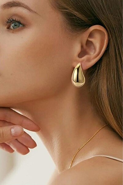 Sacce Scarves&Accessories الذهب اللون انخفاض الأقراط الصلب