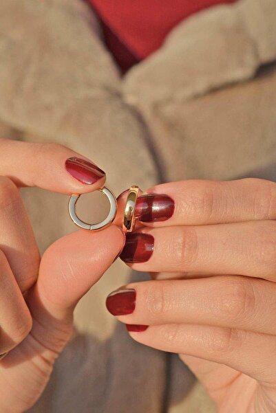 Sacce Scarves&Accessories Düz Halka Küpe Küçük Boy