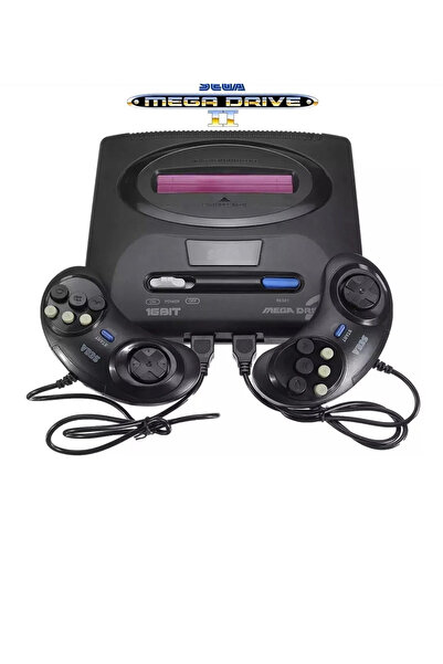 CRK TECH Sega Mega Drive 2 16 Bit Retro Atari Oyun Konsolu 48 Oyunlu Çift Gam...