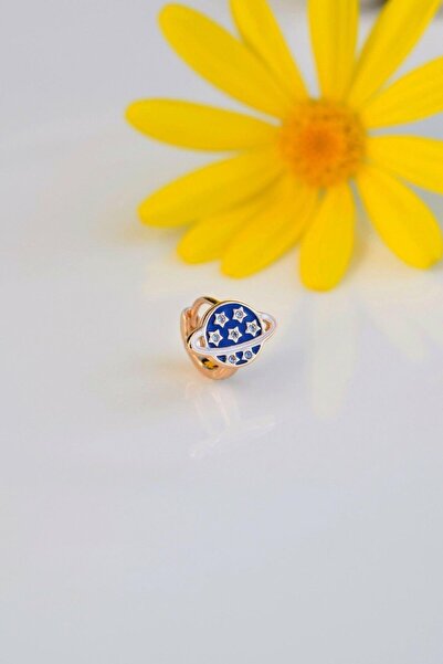 Sacce Scarves&Accessories Lacivert Gezegen Helix Küpesi Satürn Yıldızlı Pierc...